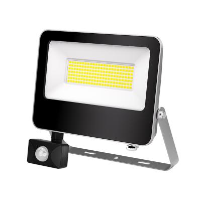 China Luz de seguridad IP65 impermeable a la venta en caliente Led Flood Light Alquiler de aluminio con sensor de movimiento para la pared de la calle del jardín en venta