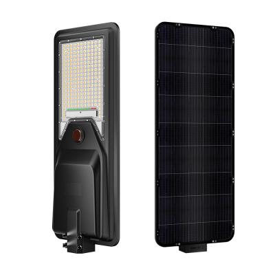 China Streetlight Ip65 Outdoor Waterproof Solar Light 400w Integrated All In One Led Solar Street Light Displayable battery Te koop