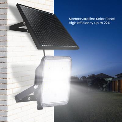 China Luz de inundación LED de alta eficiencia con temperatura de color ajustable Panel solar monocristalino Lentes ópticas para PC y chips LED de marca premium para seguridad exterior e iluminación de paisajes en venta