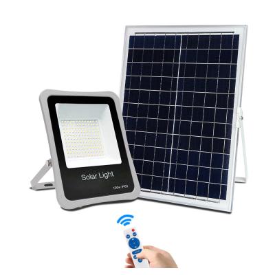 China Aluminum high quality 100W outdoor solar flood light for sale