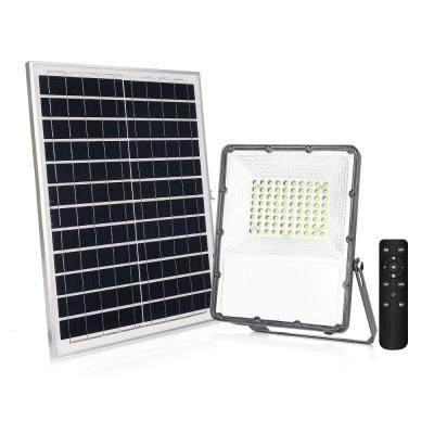 China Slim Super Bright Protable Solar Flood Light Sport Ground Warehouse Outdoor LED Floodlight for sale