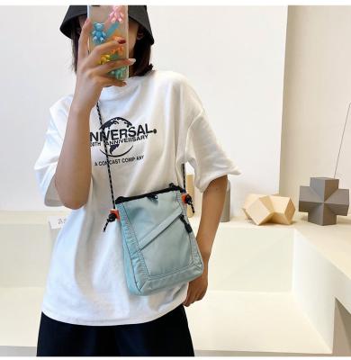 China Fashion Promotional Nylon Polyester Custom Casual Cross - Body Messenger Bag Women Men Sling Bag for sale