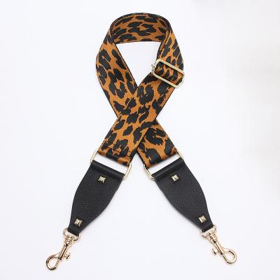 China Fashion Women Leopard Bag Straps Vegan Handbag Leather Shoulder Strap Animal Printed Jacquard Bags Accessories for sale