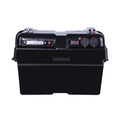 China 12V 24V Marine Outdoor Camping Travel Solar Power Tool Waterproof Battery Box for sale