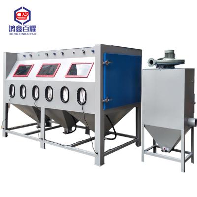 China Building Material Shops Blasting Cabinets and Sandblasters Cabinet Sandblasting Machine Multistation Sandblaster for Glass Etching for sale