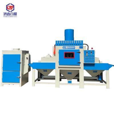 China Aluminum plate stainless steel surface treatment sand blasting processing conveying automatic sand blasting device for sale