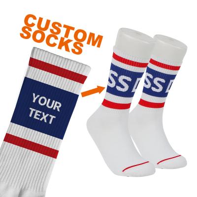 China Antibacterial No MOQ Sports Basketball Socks Custom Elite Crew Socks Cotton Crew Socks Custom Logo Black And White Bamboo Socks for sale