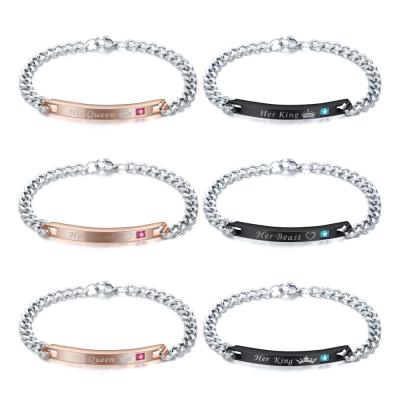 China TRENDY Fashion Accessories Lovers Charm Bangle Stainless Steel Bracelet for sale