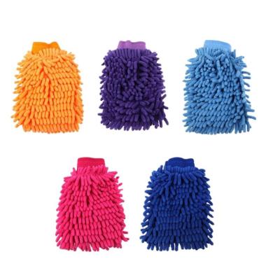 China Superfine Chenille Fiber High Density Dust Collection Cloth Car Wash Cloth Car Wash Glove Cheapest Price Super Absorbent for sale