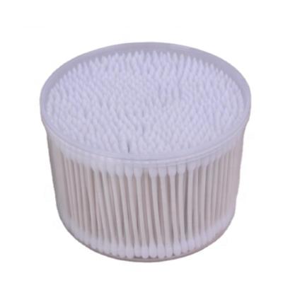 China 500 Shaft Eco-Friendly Cylindrical Paper Cotton Swabs For Makeup Tips + Round Head for sale