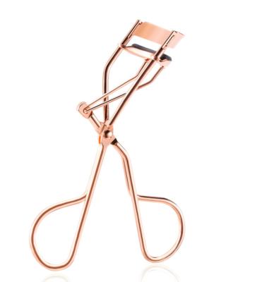 China With Instructions Stainless Steel Rose Gold Eyelash Curler Buckle Set Portable Makeup Beauty Tools for sale