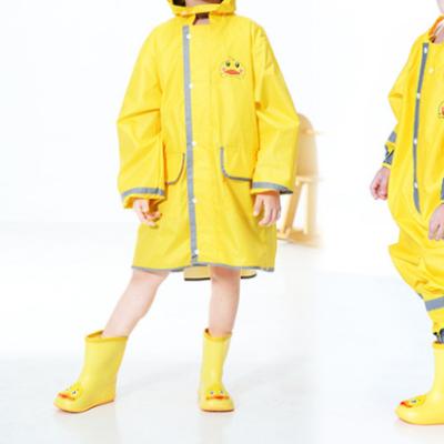 China Raincoat children's cartoon raincoat male and girl kindergarten students connected Korean version raincoat for sale