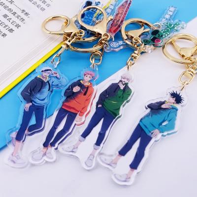 China Factory Made Custom Cheap Japanese Anime Jujutsu Kaisen Cartoon PVC Key Chain Acrylic Key Chain From Japan for sale