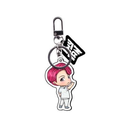 China Custom Tan Bangtan Boys PVC Tiny Acrylic Key Chain From Japan Boys for sale