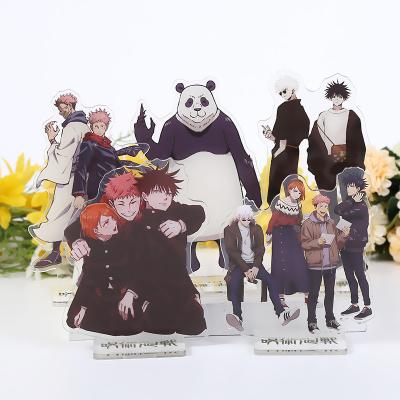 China Wholesale Japanese Jujutsu Kaisen PVC Plastic Stand Acrylic Japan Anime Standee for sale