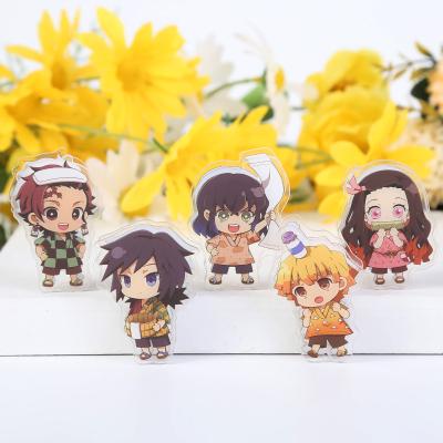 China Japan Facoty Made Custom Japanese Anime Demon Slayer Cartoon Stationery Plastic Acrylic Clip for sale