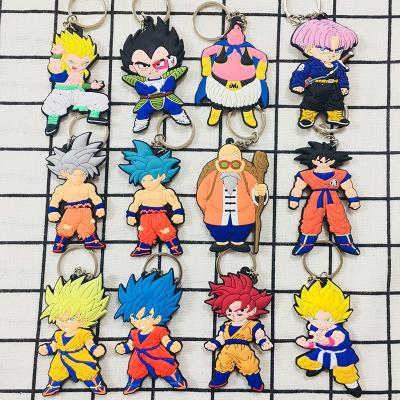 China Wholesale Japanese Anime Dragon Ball Rubber PVC Key Chain From Japan for sale