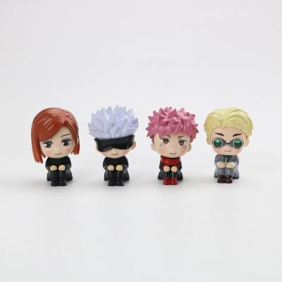 China Europe 4PCS Anime Figures Japanese Anime PVC Dolls Jujutsu Kaisen Figures for sale