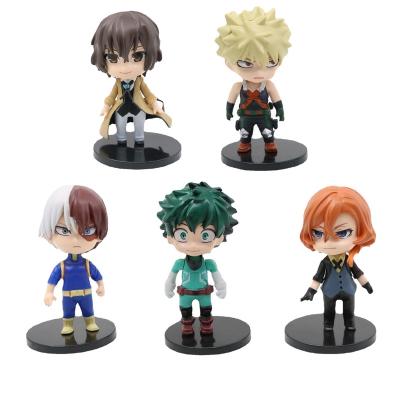 China 5PCS Japan Anime Figures Japanese Anime PVC Dolls My Hero Academia Figures for sale