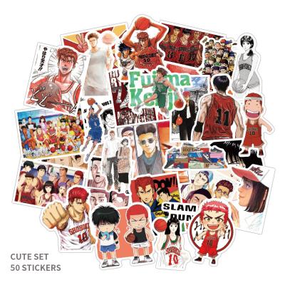 China 50PCS Japan Japanese Anime SLAM DIP Waterproof PVC Luggage Decoration Stickers for sale