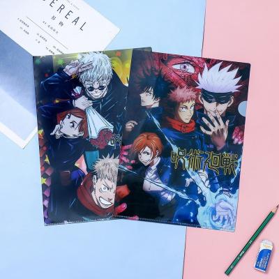 China Europe Promotion Hot Selling Japanese Anime Jujutsu Kaisen Folder Bag Documents Pouch for sale