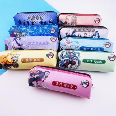 China Schools & Offices Anime Demon Slayer Pencil Case Stationery Cheap Japanese Pencil Case for sale