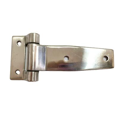 China Traditional Stainless Steel Truck Trailer T Strap Door Hinge With Square Hole Dump Truck Door Flow Bifold Hinge for sale