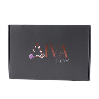 China Renewable Materials Custom Fine Quality Black Square Corrugated Cardboard Aircraft Box for sale