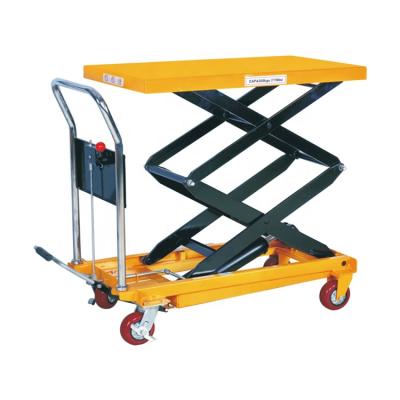 China High Quality Hotel Lift Table 500Kg 1100Lbs 0.5 Ton Manual Hydraulic Single Scissor for sale