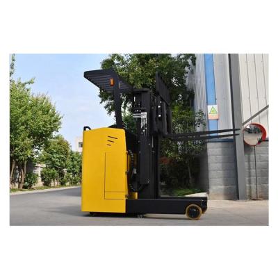 China Hotels Latest Version 48V Side Standing Type Electric Reach Truck Forklift for sale