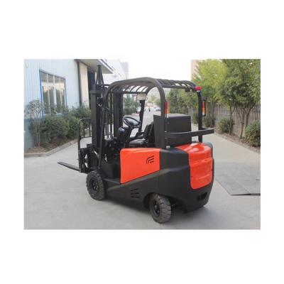 China Hotels 6 Meters Lifting Electric Forklift Four Wheels Balance Forklift For Logistics Warehouse for sale