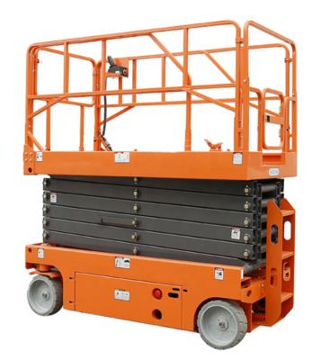 China Hotels Price Cheap 12M Hydraulic Mobile Scissor Lift Self Propelled Platform Electric Man Lifts for sale