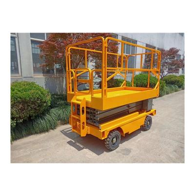 China Hotels Hydraulic Mobile Scissor Lift Platform Battery Electric Power Man Lift Aerial Work Platform for sale