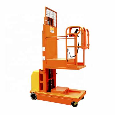 China Hotels 300Kg Warehouse Whole-Electromotion Overhead Lift Mobile Order Picker for sale