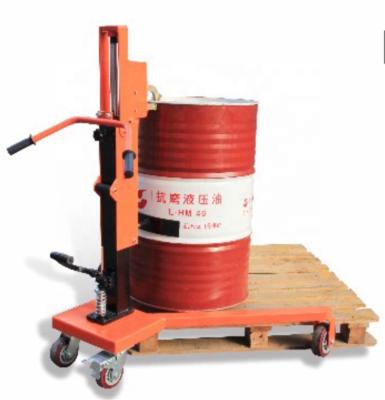 China Hotels manual oil drum lifter/hydraulic manual oil drum transporter pallet truck for sale