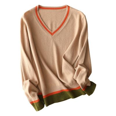 China Anti-wrinkle 100% cashmere sweater knitted pullover sweater cashmere jumper for woman for sale