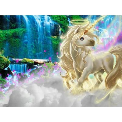 China Abstract 5D Diamond Painting Full Drill Modern Unicorn For DIY Gift Home Decoration for sale