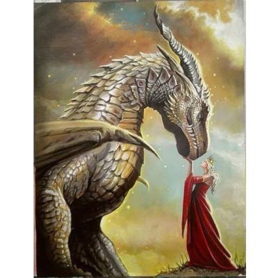 China Art modern plastic cross stitch faux stone shuyi shuyi yiwu crystal diamond painting 5d fantasy diy dragon for sale