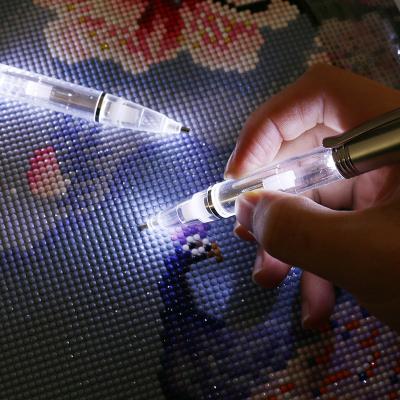 China New Modern DIY Style Handmade Diamond Kits Accessories Transparent Light Painting Diamond Pen for sale