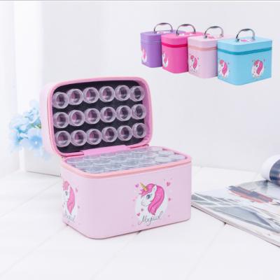 China Box 4 Colors 54 Colors Bottles Accessories Storage Nail Art Diamond Bottle Storage Modern Diamond Embroidered Bag For Diamond Painting for sale