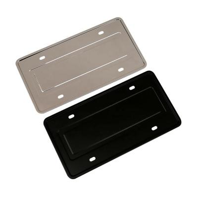 China Decoration License View Stainless Steel Car USA Car Plate Holder Frame Cover License Plate Frame for sale