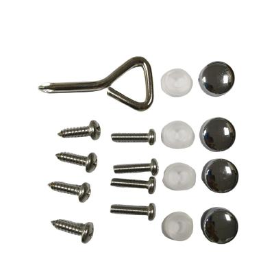 China Plastic License Plate Holder Screw Covers License Plate Frame Screw Cover Assembly Fastener Kit for sale