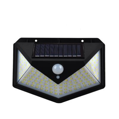 China Outdoor Lighting Solar Garden LED Wall Light Four-sided Luminous Human Body Induction Lamp Suitable For Yards, Fences, Garages for sale