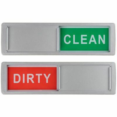 China Form Hot Selling Kitchen Clean Dirty Magnet For Dishwasher Fridge Occupied / Empty Strong Magnet Slider Sign Indicator for sale