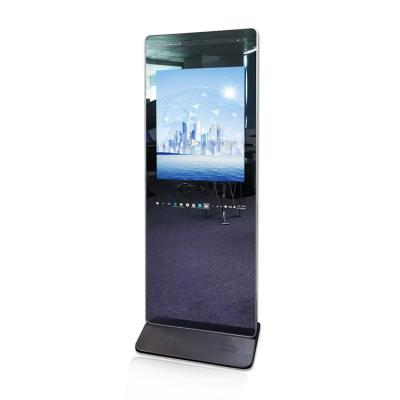 China 32 Inch Indoor Floor Standing Magic HD Wifi Mirror LCD Digital Signage for sale