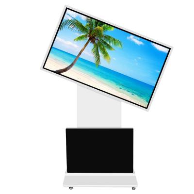 China Indoor Floor Stand Rotating LED Totem Monitor Digital Signage Display With Windows Android & OS & 4k Resolution for sale