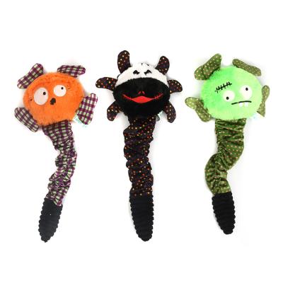 China Strong Bite Stuffed Cotton Squeak Dog Toy Professional Eco Friendly Soft Viable Resistance Plush Chew Dog Toy Supplier for sale