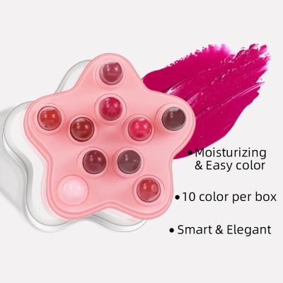 China Matte Ready To Ship 10 Colors Portable High Dye Vegan Matte Nude Lipstick Wholesale for sale