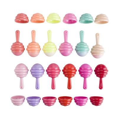 China Hot Selling 12 Color Lollipop Shape Fruity Smell Sunscreen Moisturizing Lip Balm for sale