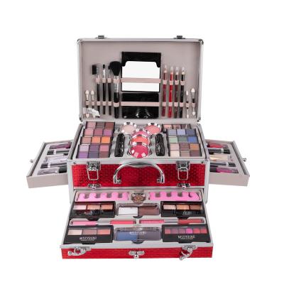 China 88 Colors MISS YOUNG Waterproof Wholesale Cosmetics All In One Makeup Kit Full Set Aluminum Box for sale